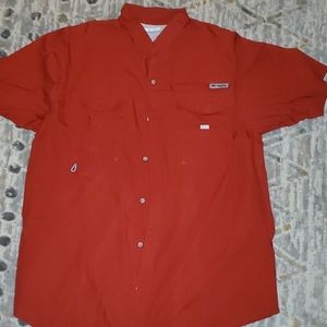 Mens Columbia SS button up
